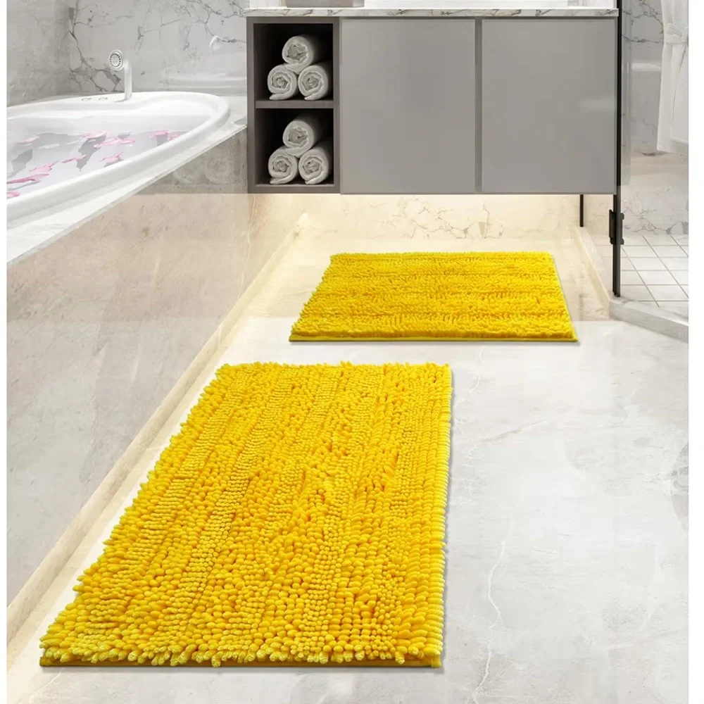 Yellow Bath Mat Set